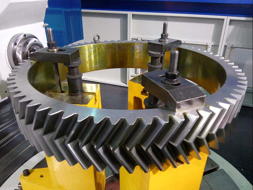 Herringbone gears balance loads, reduce vibration