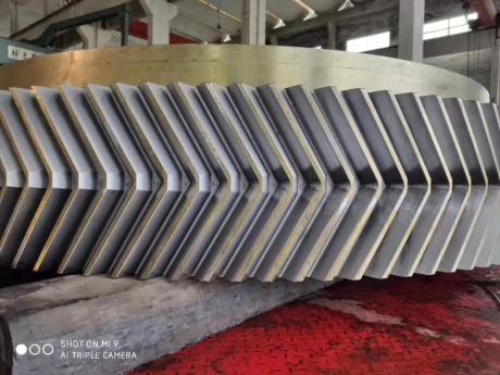 Double helical for cost, Herringbone for efficiency