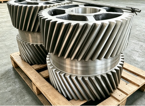 Double helical gears offer reduced vibration, high efficiency