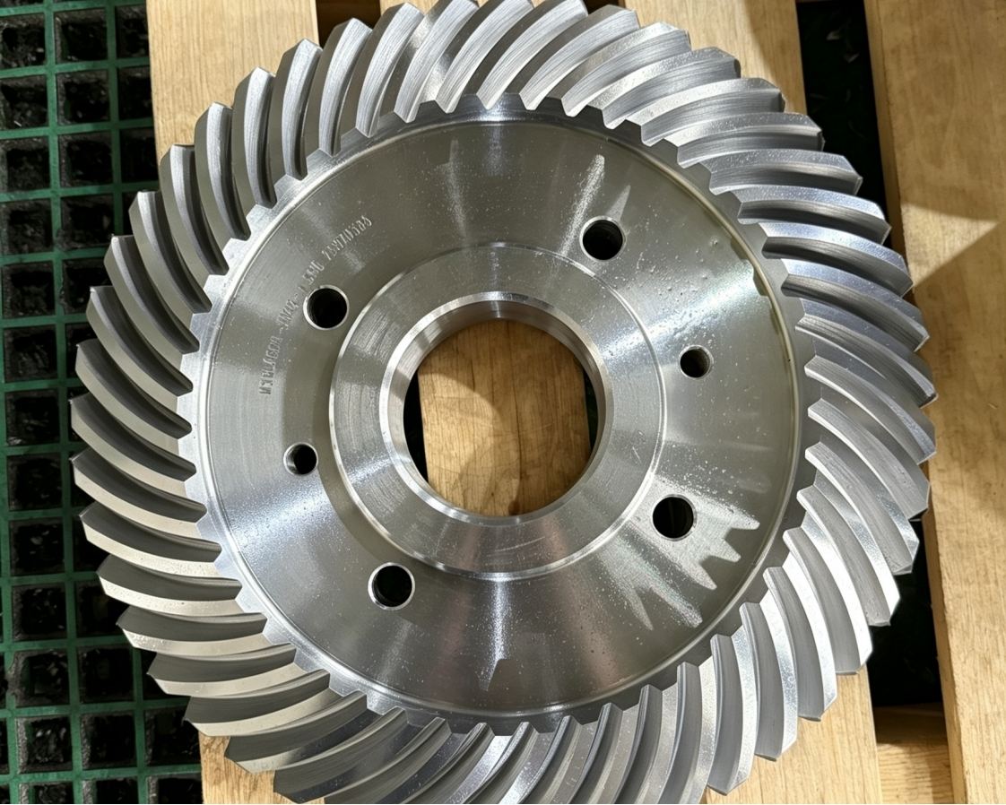 the Spiral Bevel Gear that significantly outperforms straight-cut gears