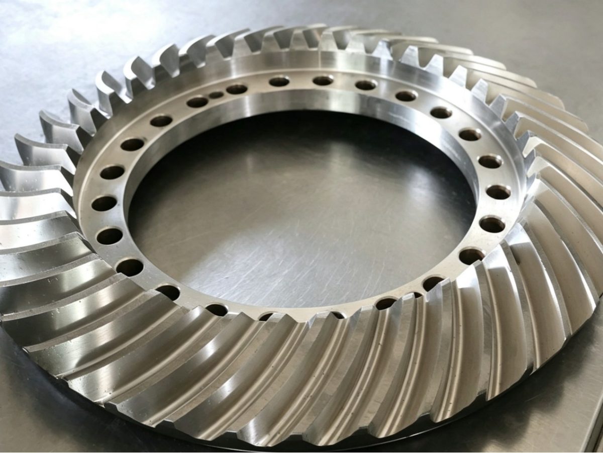 the surface of the gear is enriched with carbon