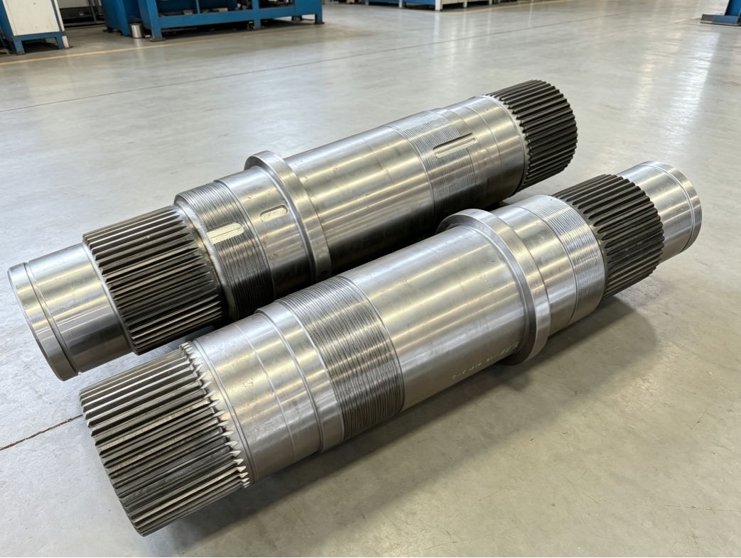 Large gear shafts for high-torque, high-stress applications