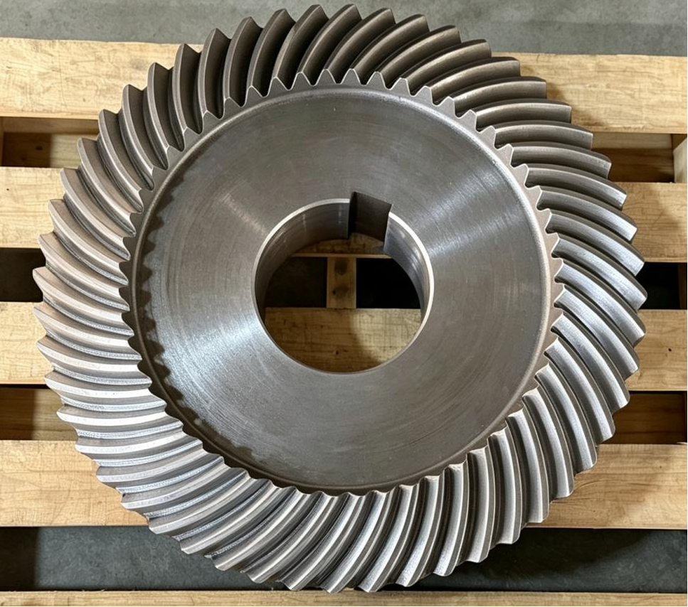 The comparison with straight bevel gears is decisive in many speed-critical systems