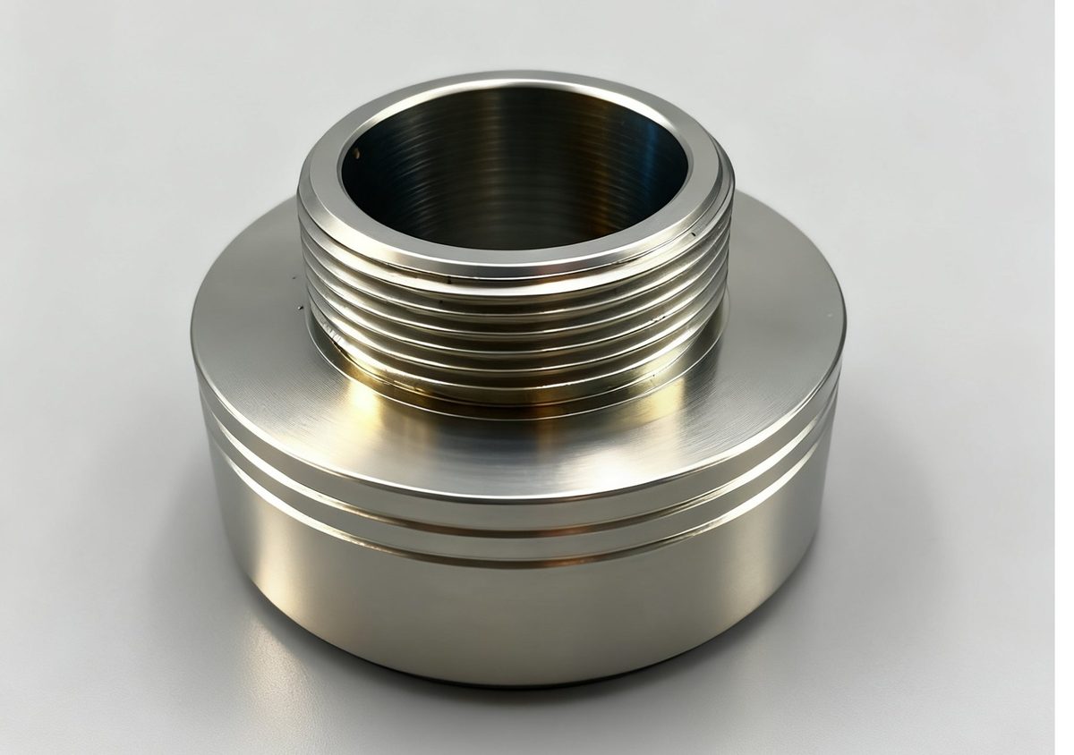 A round precision-machined disk with evenly spaced slots and smooth finished faces.